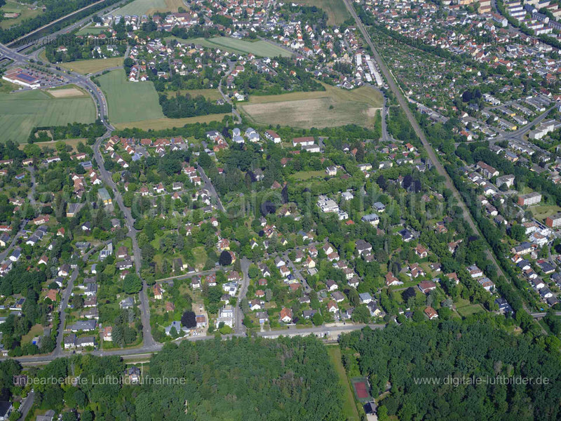 Luftaufnahme Westvorstadt in Fürth | Mittelfranken, Bayern