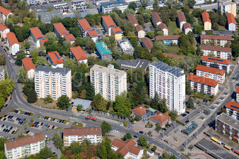 Luftaufnahme Würzburger Straße in Fürth | Mittelfranken, Bayern