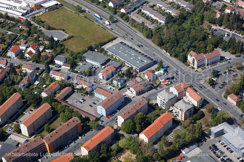 Luftaufnahme Würzburger Straße in Fürth | Mittelfranken, Bayern