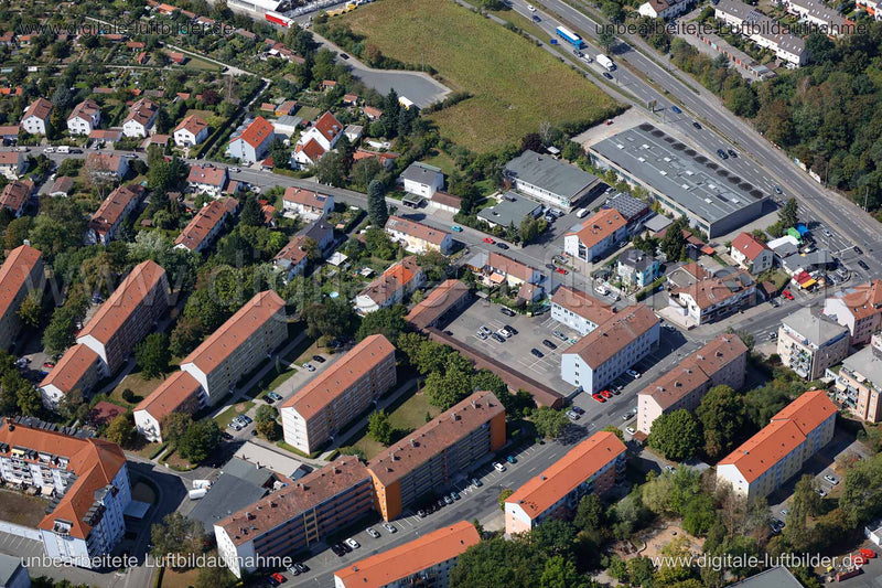Luftaufnahme Würzburger Straße in Fürth | Mittelfranken, Bayern