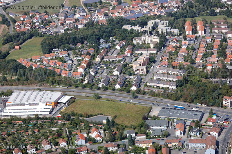 Luftaufnahme Würzburger Straße in Fürth | Mittelfranken, Bayern