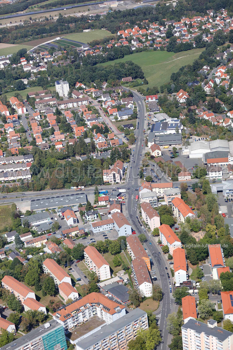 Luftaufnahme Würzburger Straße in Fürth | Mittelfranken, Bayern