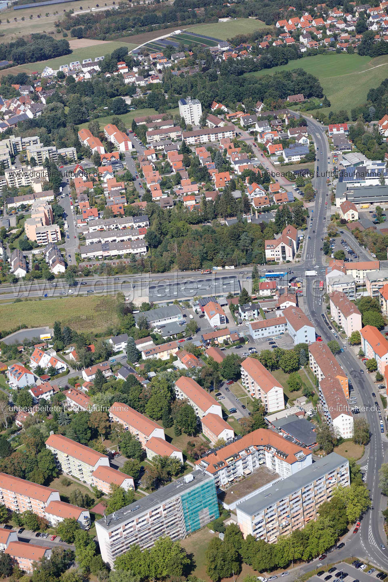 Luftaufnahme Würzburger Straße in Fürth | Mittelfranken, Bayern