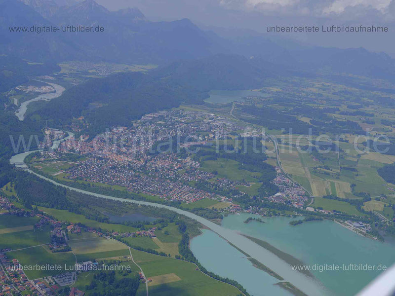 Luftaufnahme Füssen in Füssen | Oberbayern, Bayern