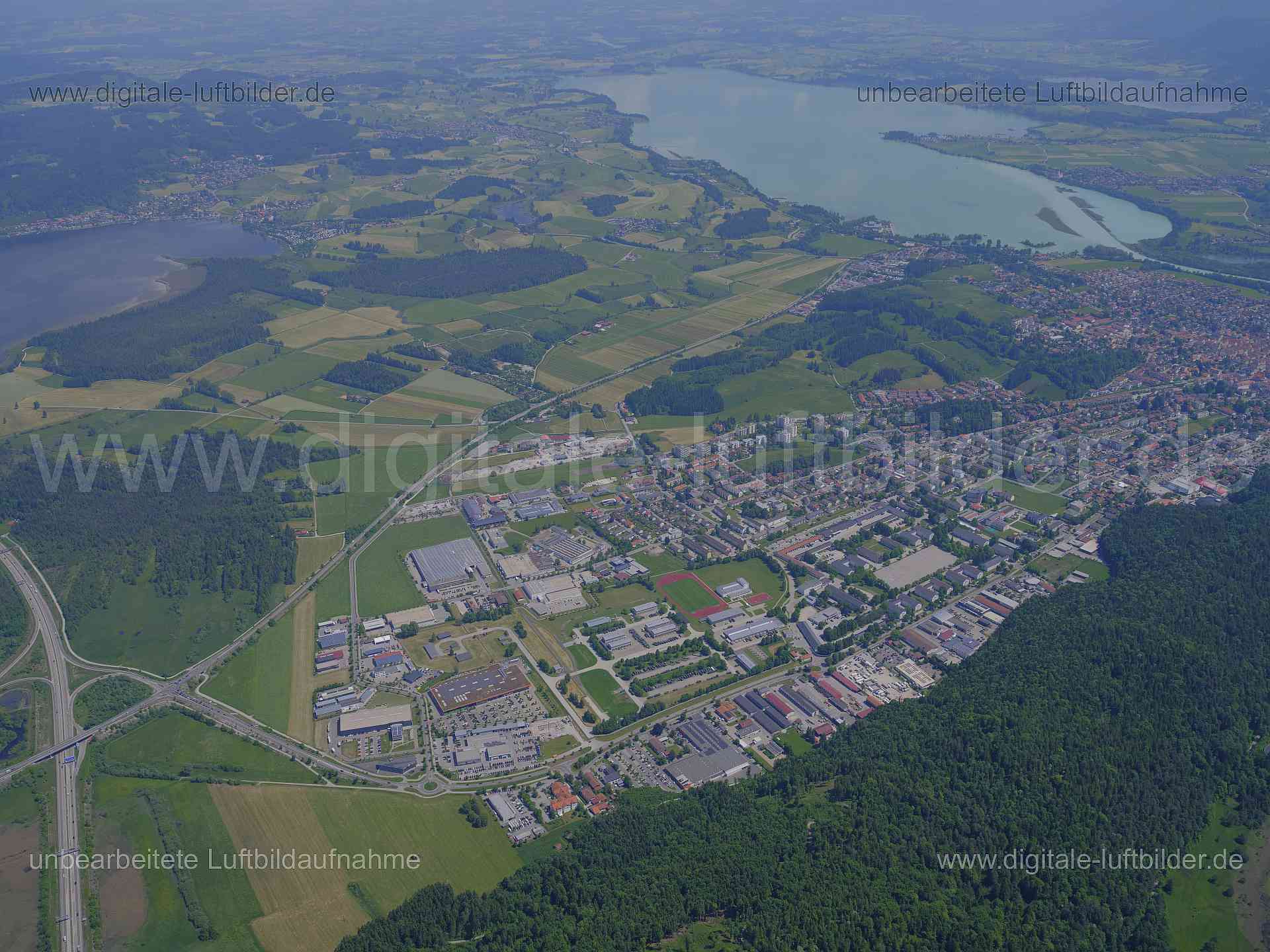 Luftaufnahme Füssen West in Füssen | Oberbayern, Bayern