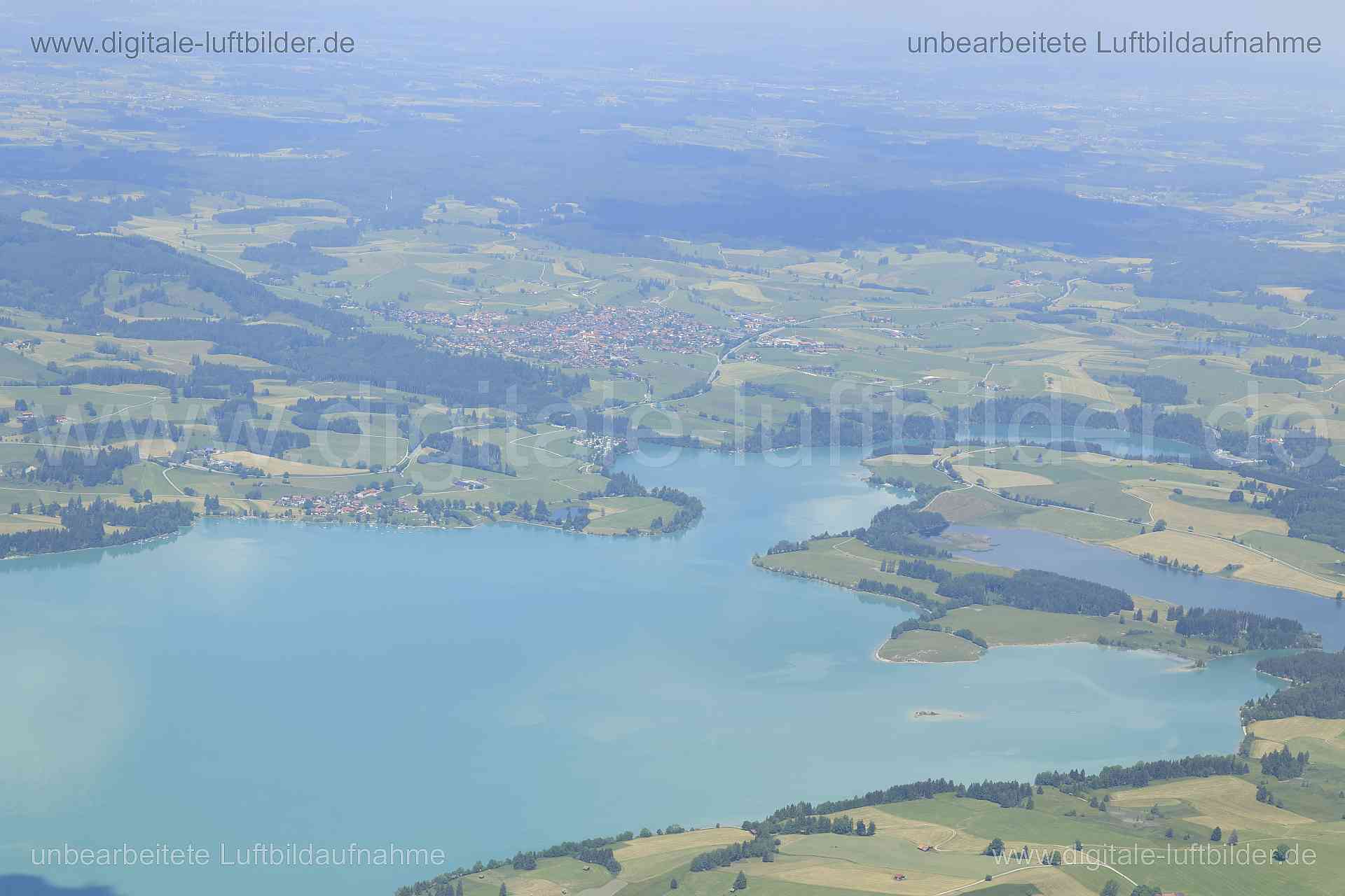 Luftaufnahme Forggensee in Garmisch-Partenkirchen | Oberbayern, Bayern