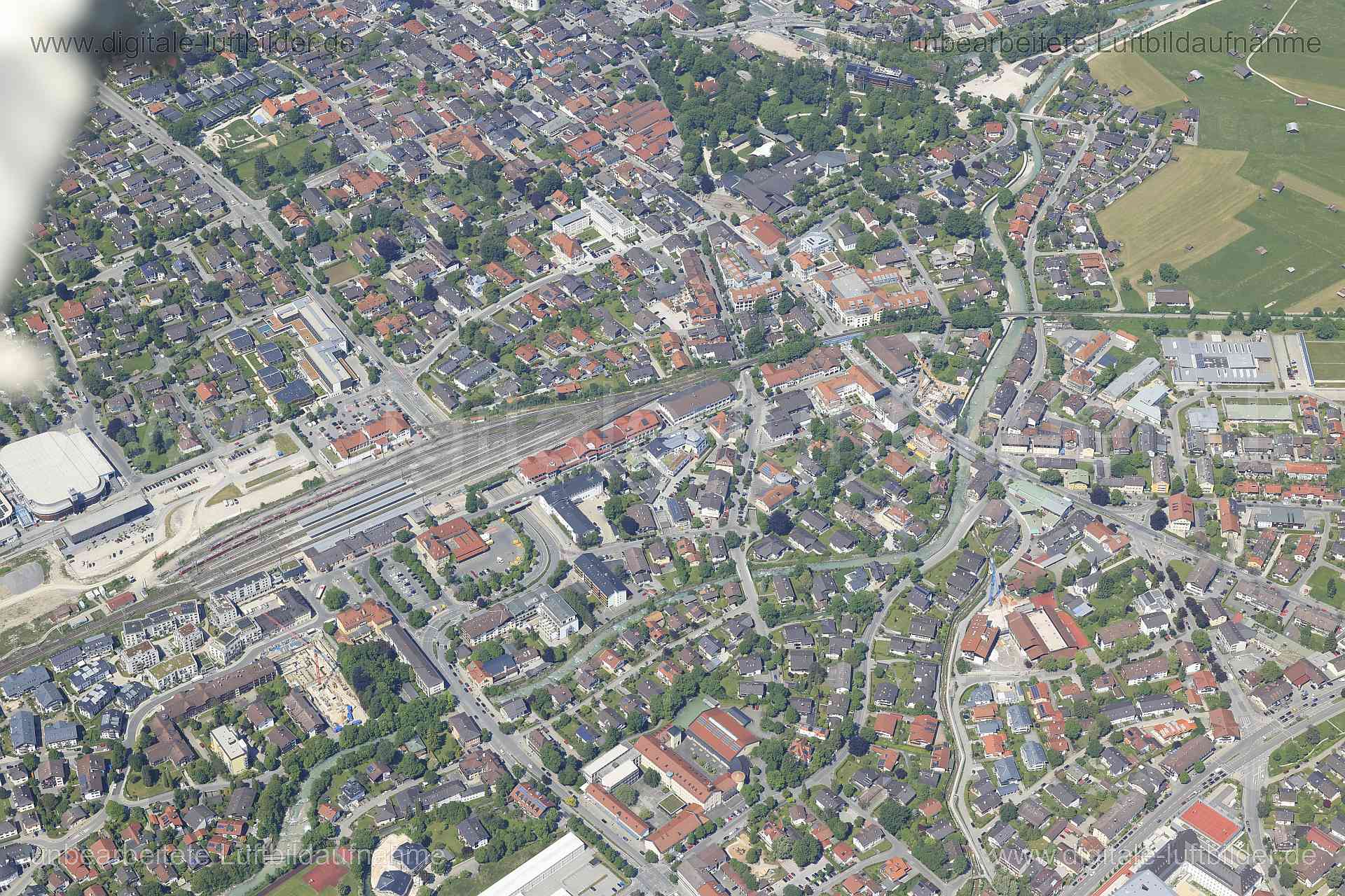 Luftaufnahme Garmisch-Partenkirchen in Garmisch-Partenkirchen | Oberbayern, Bayern