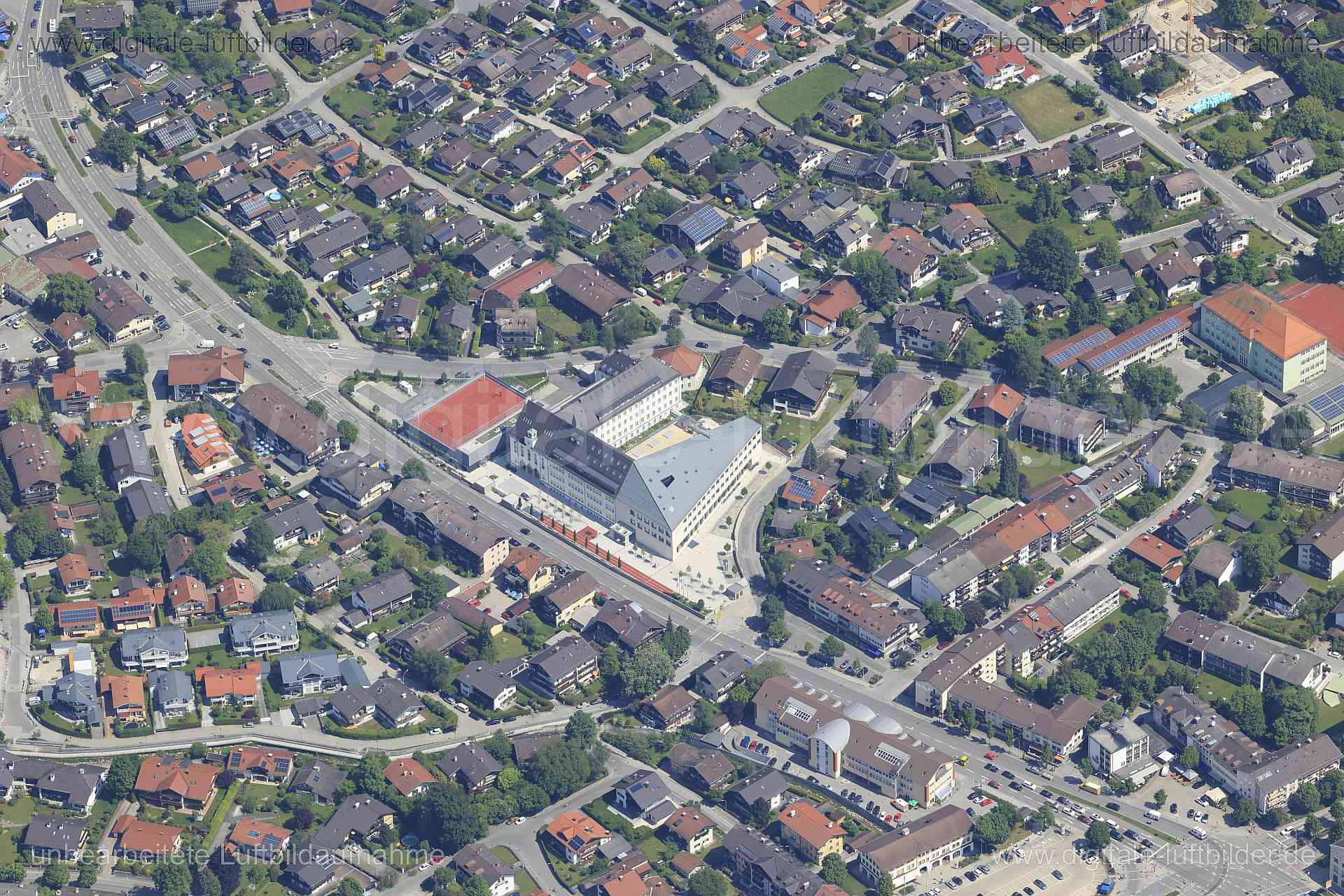 Luftaufnahme Garmisch-Partenkirchen in Garmisch-Partenkirchen | Oberbayern, Bayern