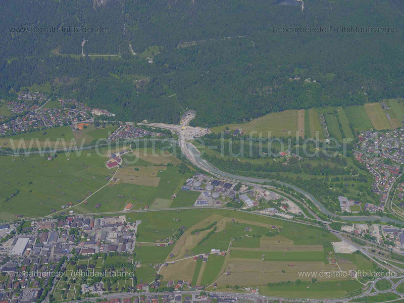 Luftaufnahme Garmisch-Partnkirchen in Garmisch-Partenkirchen | Oberbayern, Bayern
