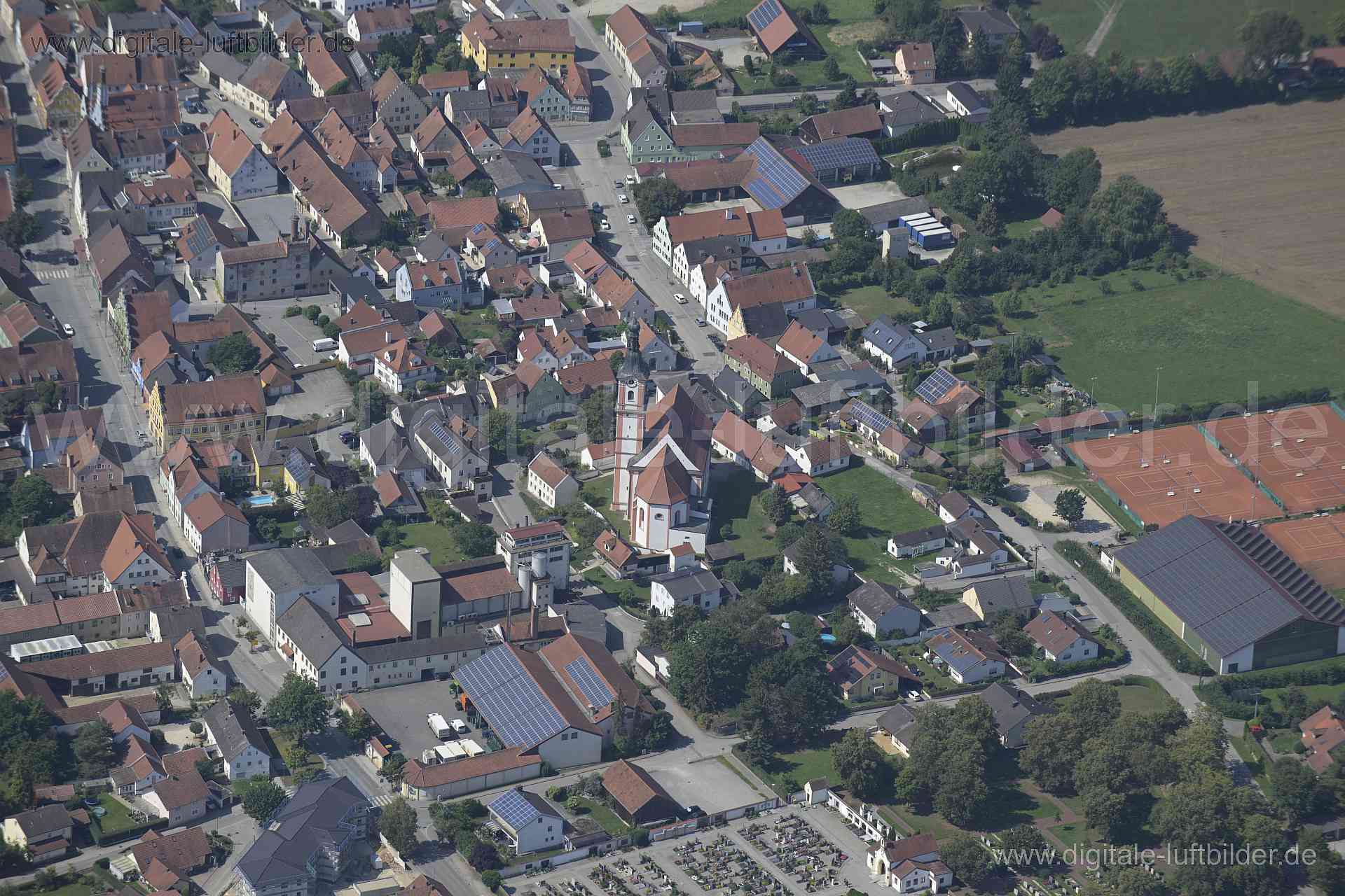 Luftaufnahme Geiselhöring in Geiselhöring | Niederbayern, Bayern