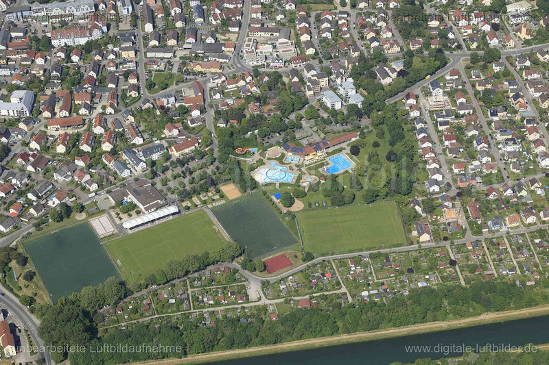 Luftaufnahme Freibad Gersthofen in Gersthofen | Schwaben, Bayern