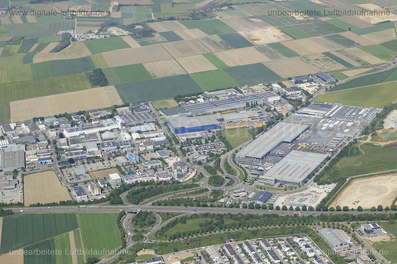 Luftaufnahme Gewerbegebiet Gersthofen in Gersthofen | Schwaben, Bayern