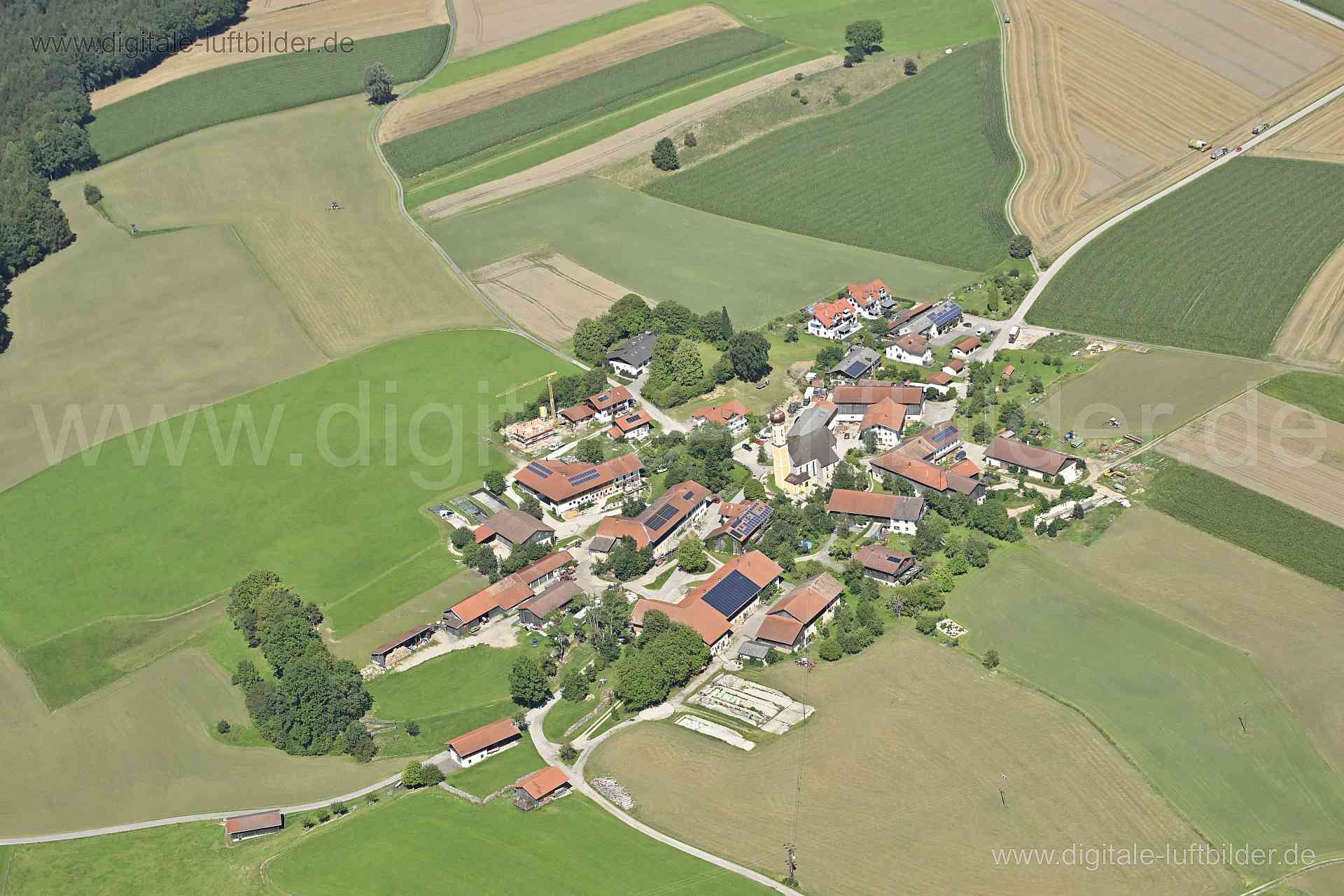 Luftaufnahme Frauenreuth in Glonn | Oberbayern, Bayern