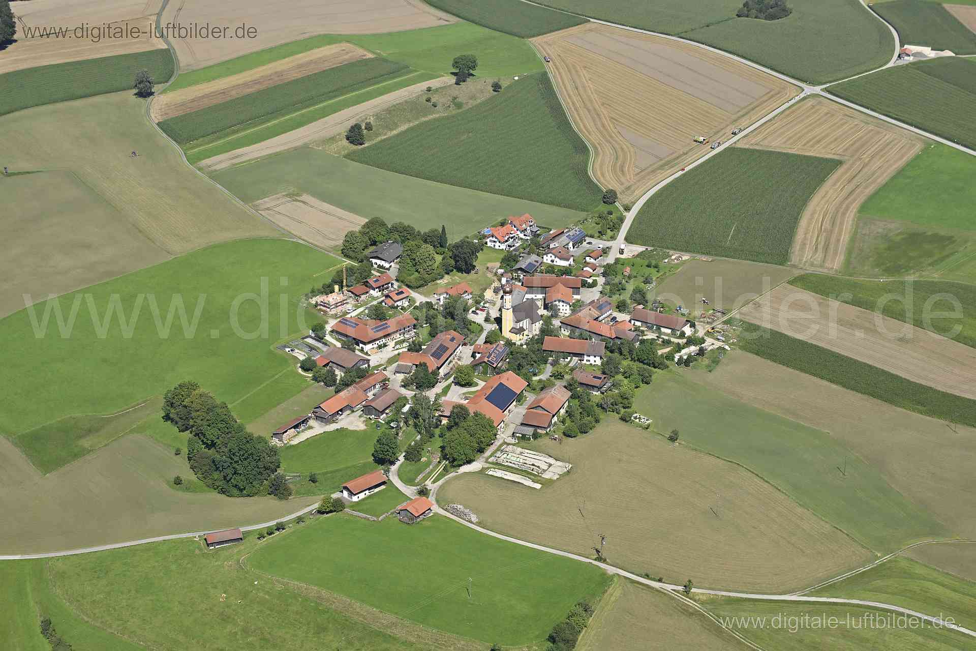 Luftaufnahme Frauenreuth in Glonn | Oberbayern, Bayern