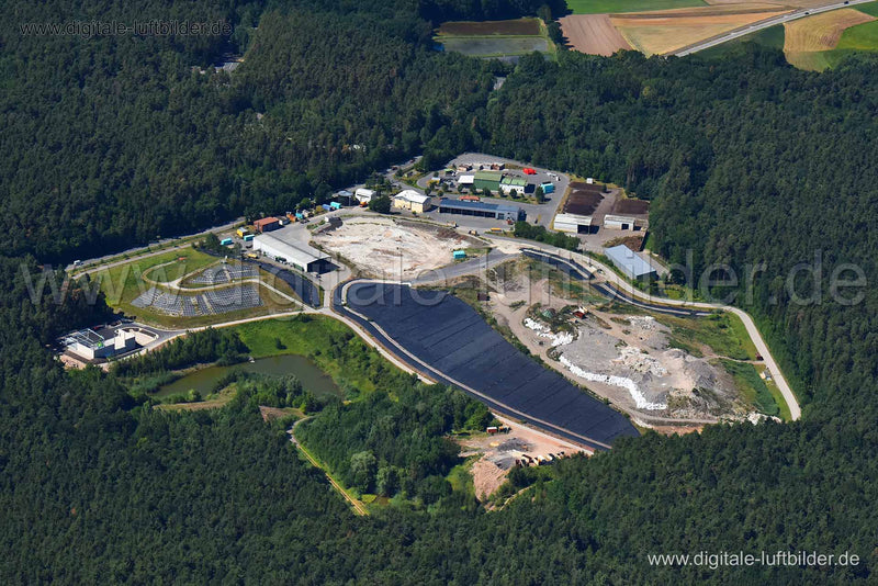 Luftaufnahme Entsorgungsdeponie in Gosberg | Oberfranken, Bayern