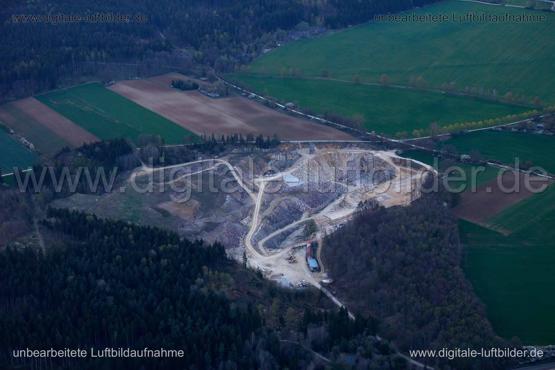 Luftaufnahme Baugrube in Gunzenhausen | Mittelfranken, Bayern