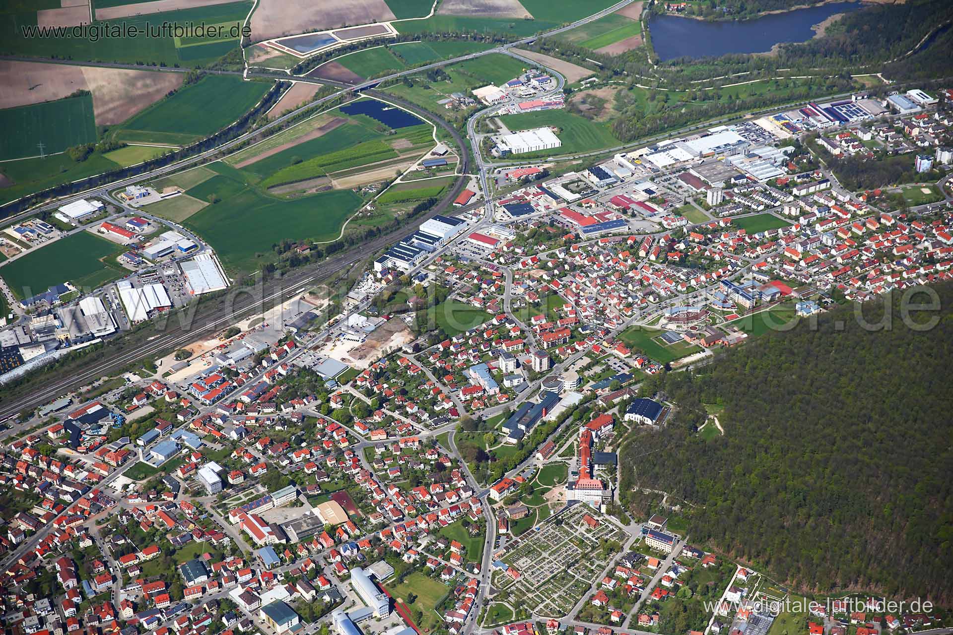 Luftaufnahme Gunzenhausen in Gunzenhausen | Mittelfranken, Bayern