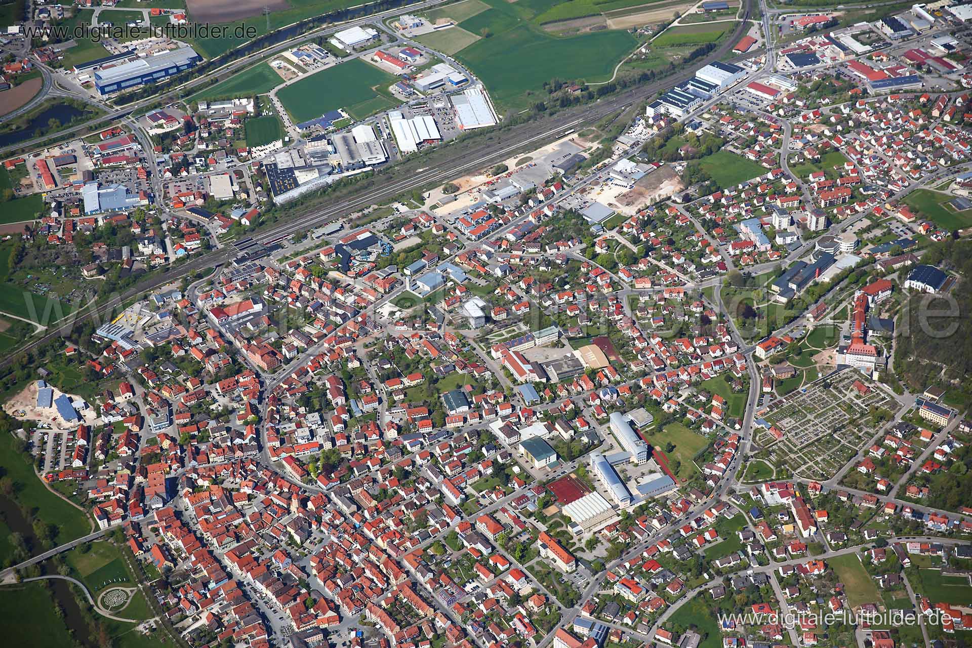 Luftaufnahme Gunzenhausen in Gunzenhausen | Mittelfranken, Bayern