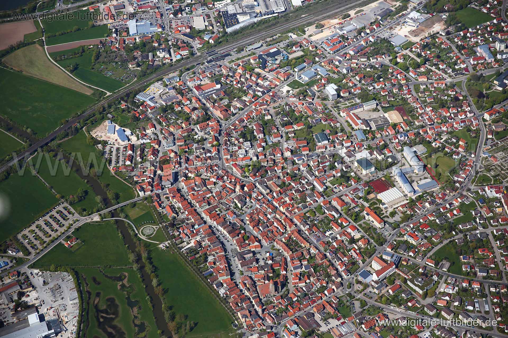 Luftaufnahme Gunzenhausen in Gunzenhausen | Mittelfranken, Bayern