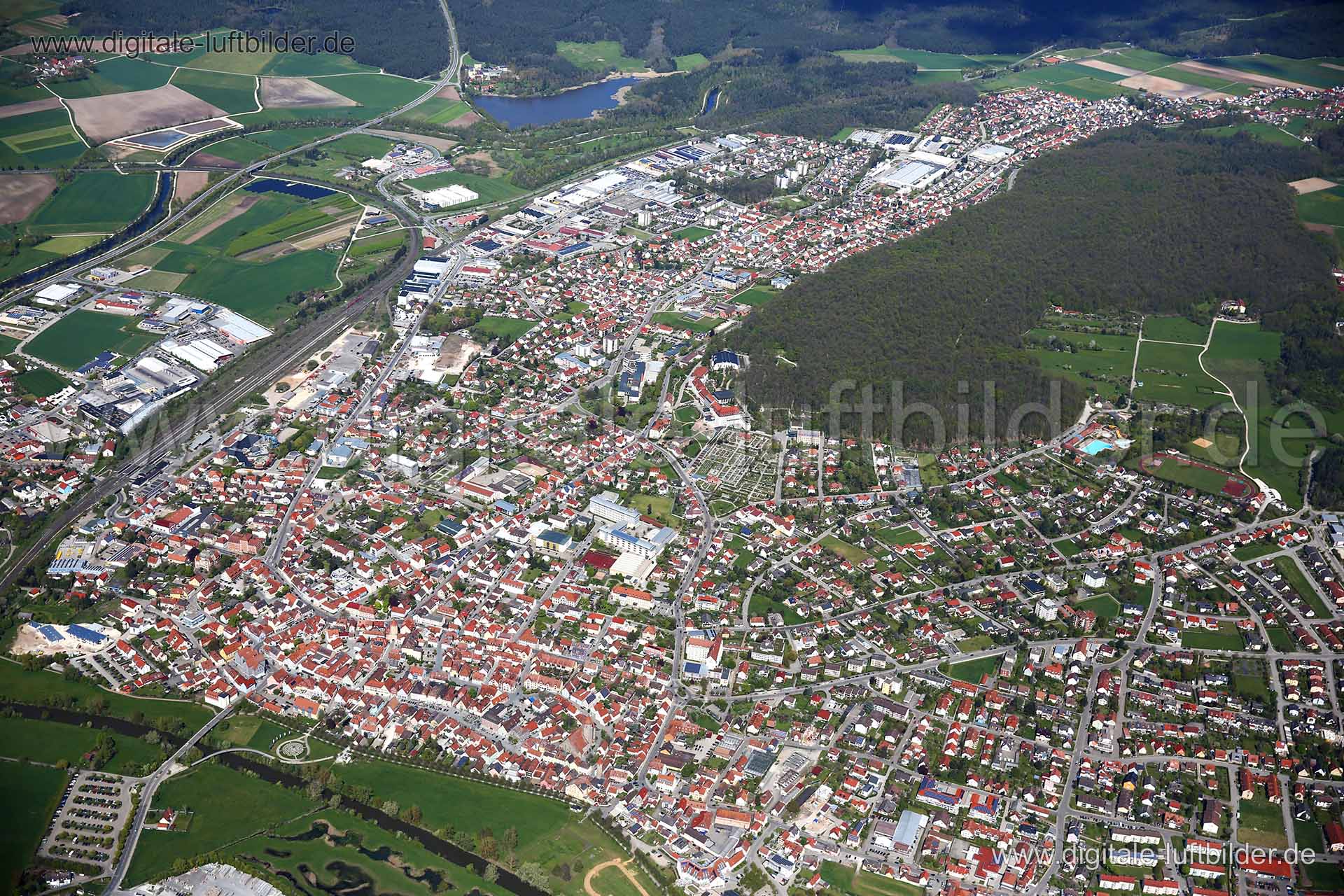 Luftaufnahme Gunzenhausen in Gunzenhausen | Mittelfranken, Bayern