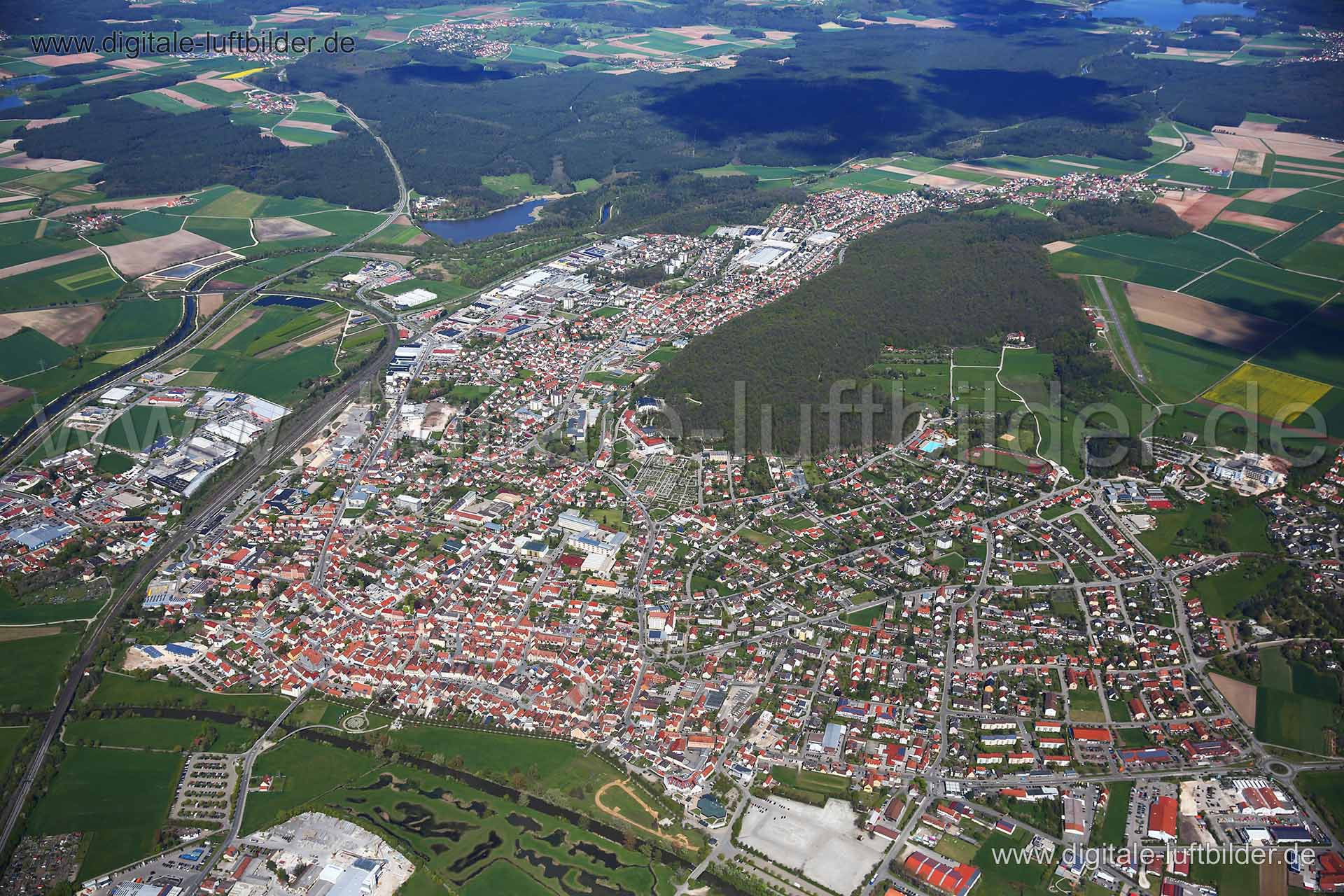 Luftaufnahme Gunzenhausen in Gunzenhausen | Mittelfranken, Bayern