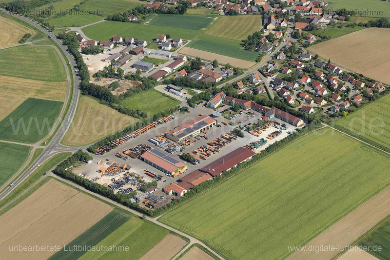 Luftaufnahme Städtereinigung Rudolf Ernst in Gunzenhausen | Mittelfranken, Bayern
