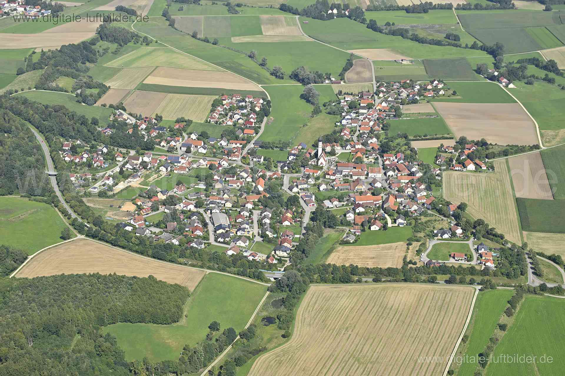 Luftaufnahme Handzell in Handzell | Oberbayern, Bayern