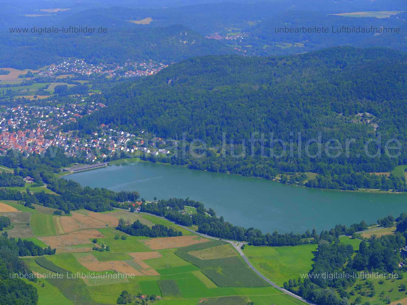 Luftaufnahme Happurger Stausee in Happurg | Mittelfranken, Bayern