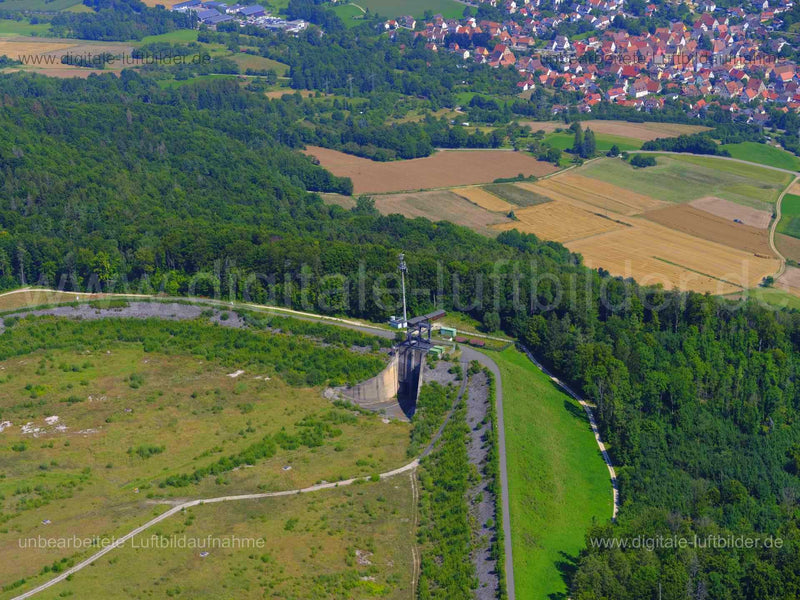 Luftaufnahme Happurger Stausee in Happurg | Mittelfranken, Bayern