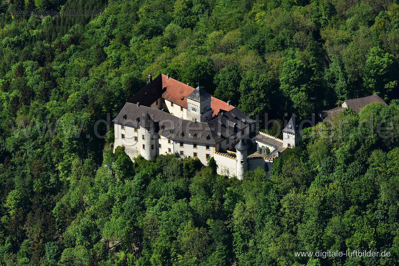 Luftaufnahme Schloss Greifenstein in Heiligenstadt | Oberfranken, Bayern