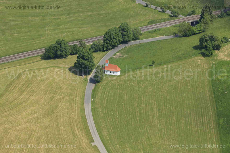 Luftaufnahme Kapelle Maria Opferung in Heimhofen | Schwaben, Bayern