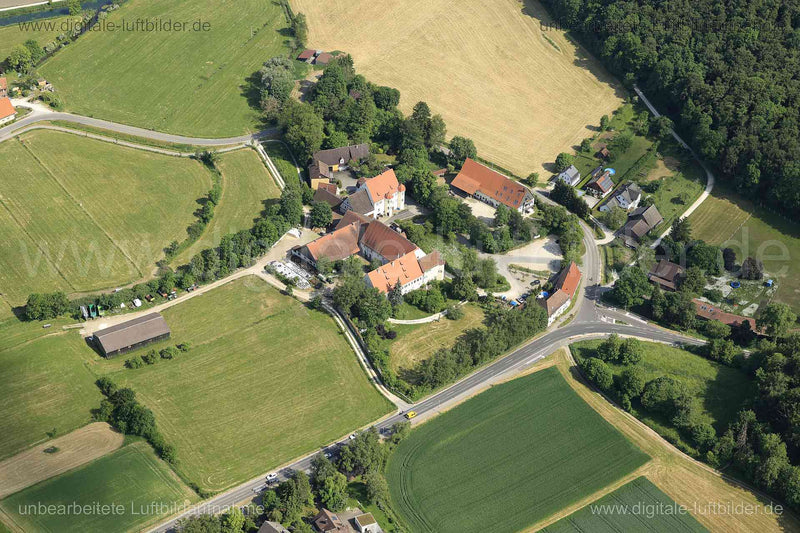 Luftaufnahme Kloster Anhausen in Herbrechtingen | Stuttgart, Bayern