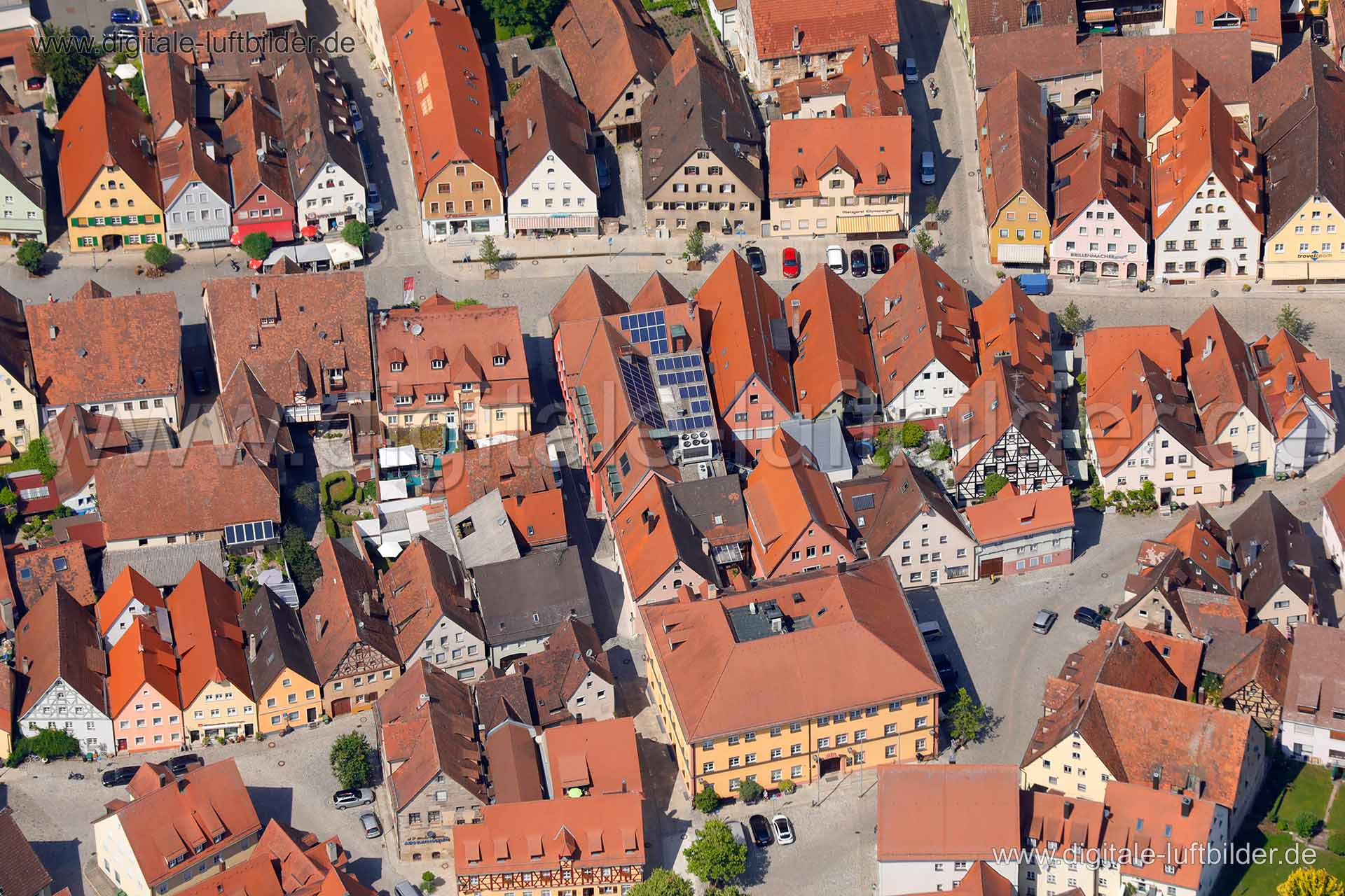 Luftaufnahme Altstadtkern in Hersbruck | Mittelfranken, Bayern