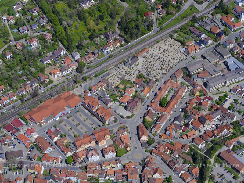 Luftaufnahme Friedhof Hersbruck in Hersbruck | Mittelfranken, Bayern
