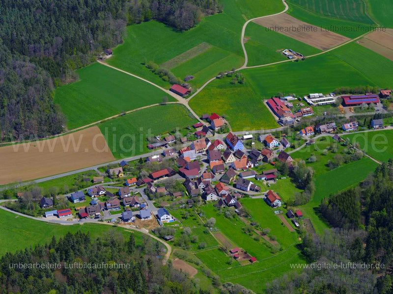 Luftaufnahme Unterkrumbach bei Hersbruck in Hersbruck | Mittelfranken, Bayern