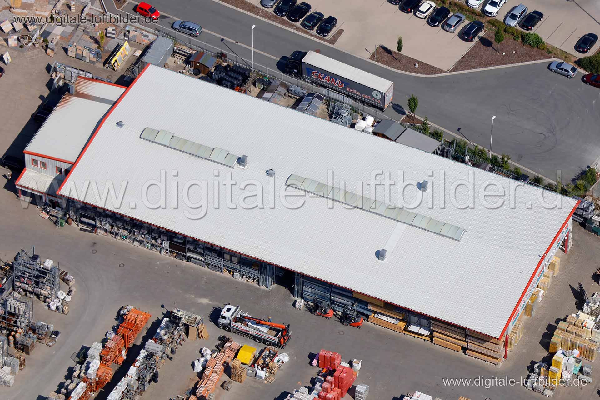 Luftaufnahme Baustoffe in Herzogenaurach | Mittelfranken, Bayern