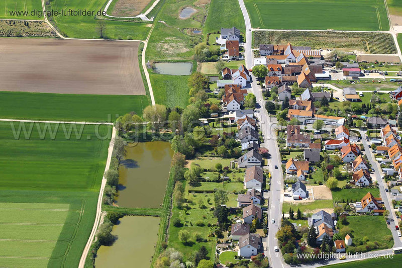 Luftaufnahme Dorf in Herzogenaurach | Mittelfranken, Bayern