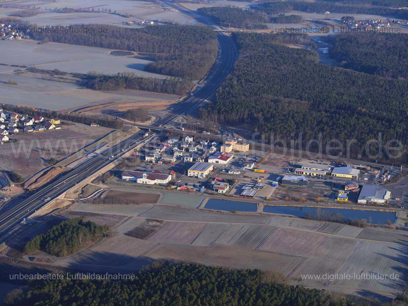 Luftaufnahme Gewerbepark Heßdorf in Herzogenaurach | Mittelfranken, Bayern