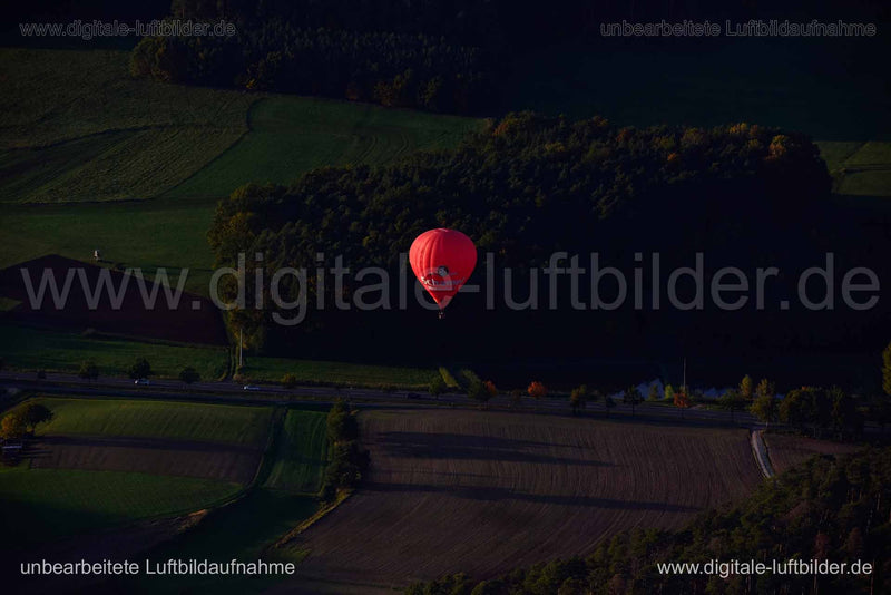 Luftaufnahme Heißluftballon in Herzogenaurach | Mittelfranken, Bayern