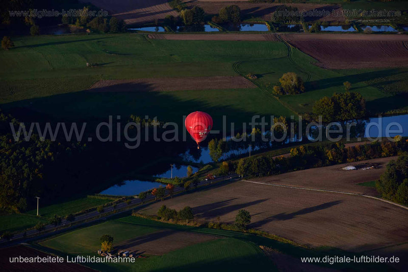 Luftaufnahme Heißluftballon in Herzogenaurach | Mittelfranken, Bayern