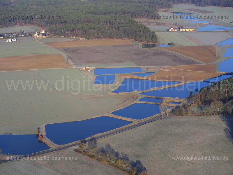 Luftaufnahme Karpfenweiher in Herzogenaurach | Mittelfranken, Bayern