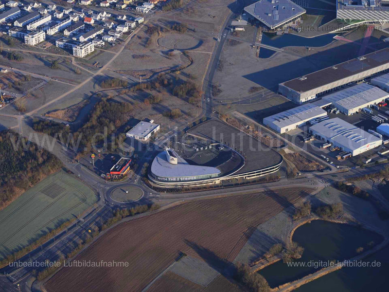 Luftaufnahme Olympiaring Herzogenaurach  in Herzogenaurach | Mittelfranken, Bayern