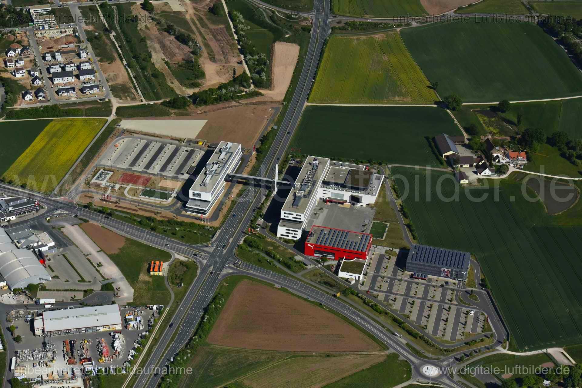 Luftaufnahme Puma Headquaters in Herzogenaurach | Mittelfranken, Bayern