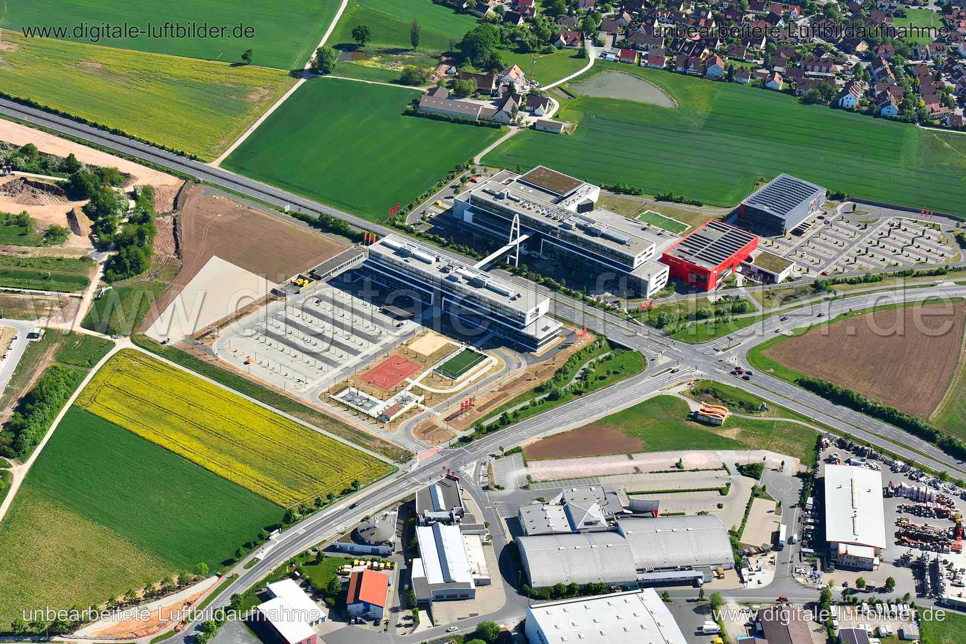 Luftaufnahme Puma Headquaters in Herzogenaurach | Mittelfranken, Bayern