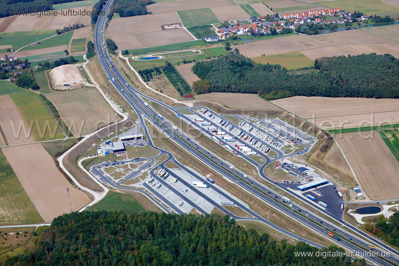 Luftaufnahme Rastplatz in Herzogenaurach | Mittelfranken, Bayern