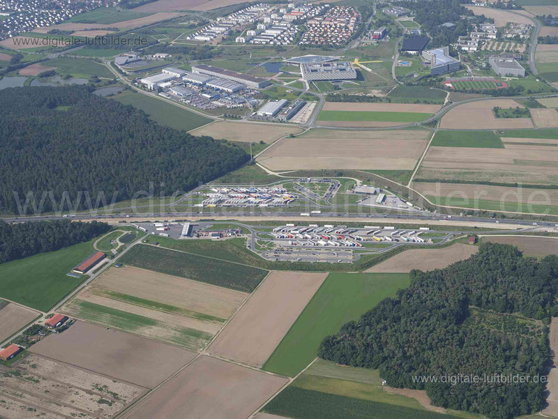 Luftaufnahme Raststätte Aurach in Herzogenaurach | Mittelfranken, Bayern