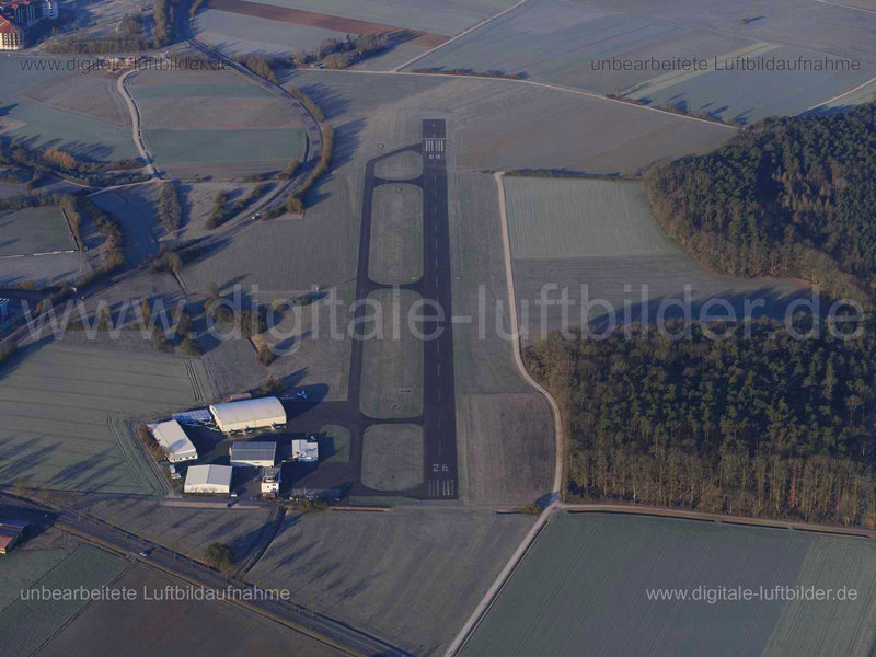 Luftaufnahme Sportflugplatz EDQH in Herzogenaurach | Mittelfranken, Bayern