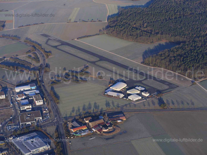 Luftaufnahme Sportflugplatz EDQH in Herzogenaurach | Mittelfranken, Bayern