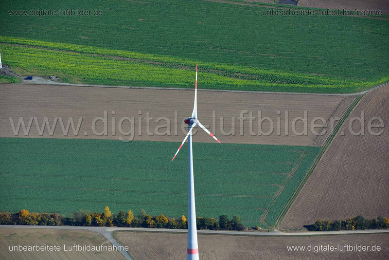 Luftaufnahme Windrad bei Hof in Hof | Oberfranken, Bayern