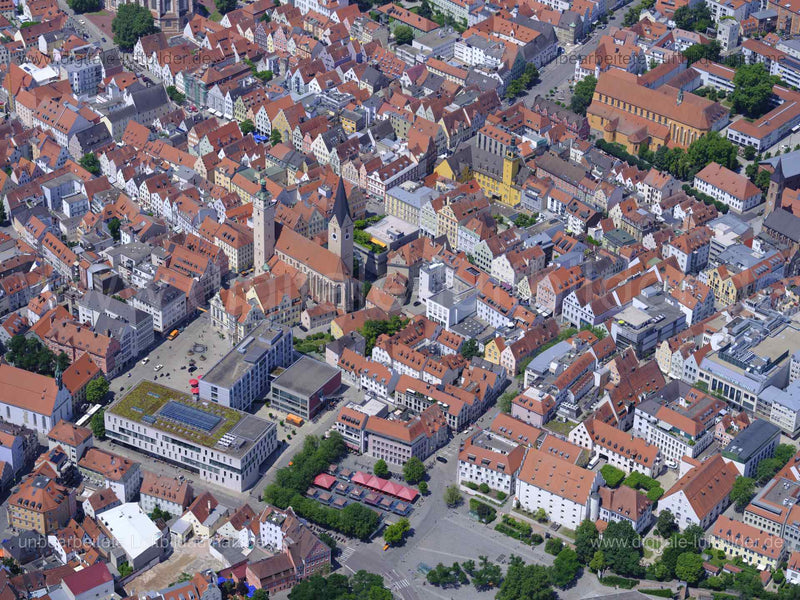 Luftaufnahme Altstadt in Ingolstadt | Oberbayern, Bayern